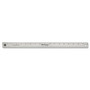 Westcott Stainless Steel Office Ruler With Non Slip Cork Base, Standard/Metric, 18" Long (ACM10417) View Product Image