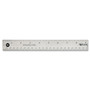 Westcott Stainless Steel Office Ruler With Non Slip Cork Base, Standard/Metric, 18" Long (ACM10417) View Product Image