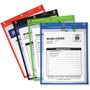 C-Line Heavy-Duty Super Heavyweight Plus Stitched Shop Ticket Holder - 9" x 12" - Vinyl - Assorted - Heavyweight Product Image 