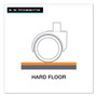 ES Robbins EverLife Chair Mat for Hard Floors, Light Use, Rectangular, 46 x 60, Clear View Product Image