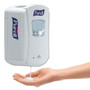 PURELL LTX-7 Touch-Free Dispenser, 700 mL, 5.75 x 4 x 8.62, White (GOJ132004) View Product Image