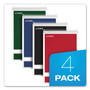 TOPS Steno Pad, Gregg Rule, Assorted Cover Colors, 80 Green-Tint 6 x 9 Sheets, 4/Pack View Product Image