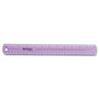 Westcott 12" Jewel Colored Ruler, Standard/Metric, Plastic (ACM12975) View Product Image