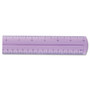 Westcott 12" Jewel Colored Ruler, Standard/Metric, Plastic (ACM12975) View Product Image