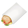 Bagcraft Grease-Resistant Single-Serve Bags, 6.5" x 1" x 8", White, 2,000/Carton View Product Image