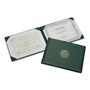 AbilityOne 7510007557077, SKILCRAFT Award Certificate Holder, 8.5 x 11, Army Seal, Green/Gold Product Image 