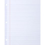 Sparco Ruled Filler Paper - 100 Sheets - Wide Ruled Front Ruling - Ruled Red Margin - 20 lb Basis Weight - Letter Product Image 