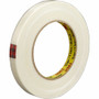 Scotch Premium-Grade Filament Tape - 60 yd Length x 0.75" Width x 6.6 mil Thickness - 3" Core - Clear - Synthetic Rubber - Glass Yarn Backing Product Image 