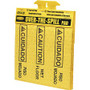 Rubbermaid Commercial Bilingual Over-The-Spill Pads - Print/Message "Caution Wet Floor" , "cuidado Piso Mojado" - 12.6" Width x 16.5" Height x 16" Depth - Wall Mountable - Strong, Absorbent, Portable - Plastic, Polypropylene Product Image 