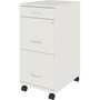 NuSparc Mobile File Cabinet - 14.2" Width x 18" Depth x 29.5" Height - (NPRVF318BMWE) Product Image 