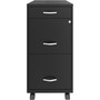 NuSparc Mobile File Cabinet - 14.2" Width x 18" Depth x 29.5" Height - (NPRVF318BMBK) Product Image 