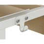 NuSparc Mobile Computer Workstation w/Keybrd Tray - Maple, White Top - 110 lb Capacity - 23.60" Table Top Width x 20.60" Table Top Depth - 53.50" Height - Assembly Required Product Image 