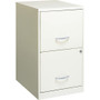 NuSparc File Cabinet - 14.2" Width x 18" Depth x 24.5" Height - 2 x Drawer(s) for File - Letter - Vertical - Locking Drawer, Glide Suspension, Nonporous Surface - (NPRVF218AAWE) Product Image 