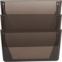 Lorell Wall File Pockets - 14.75" Height x 13.13" Width x 4.25" Depth - Smoke Product Image 