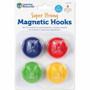 Learning Resources Super Strong Magnetic Hooks Set - for Pocket Chart, Flip Book, Hall Pass, Decoration - Metal - Red, Blue, Green, Yellow Product Image 