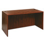 Alera Valencia Series Straight Front Desk Shell, 59.13" x 29.5" x 29.63", Medium Cherry (ALEVA216030MC) View Product Image