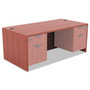 Alera Valencia Series Straight Front Desk Shell, 59.13" x 29.5" x 29.63", Medium Cherry (ALEVA216030MC) View Product Image