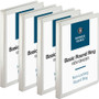 Business Source Round-ring View Binder - 1/2" Binder Capacity - (BSN09951BD) View Product Image