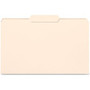 Business Source 1/3 Tab Cut Legal Recycled Top Tab File Folder - 8 1/2" x 14" - 3/4" Expansion - 11 pt. - Manila - 10% Recycled - (BSN99725) Product Image 