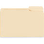 Business Source 1/3 Tab Cut Legal Recycled Top Tab File Folder - 8 1/2" x 14" - 3/4" Expansion - 11 pt. - Manila - 10% Recycled - (BSN99723) Product Image 