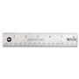 Westcott Stainless Steel Office Ruler With Non Slip Cork Base, Standard/Metric, 12" Long View Product Image