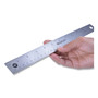 Westcott Stainless Steel Office Ruler With Non Slip Cork Base, Standard/Metric, 12" Long (ACM10415) View Product Image