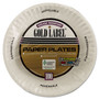 AJM Packaging Corporation Gold Label Coated Paper Plates, 9" dia, White, 100/Pack, 10 Packs/Carton (AJMCP9GOEWH) View Product Image