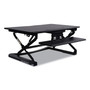 Alera AdaptivErgo Two-Tier Sit-Stand Lifting Workstation, 35.12" x 31.1" x 5.91" to 19.69", Black (ALEAEWR2B) View Product Image