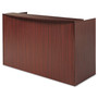 Alera Valencia Series Reception Desk with Transaction Counter, 71" x 35.5" x 29.5" to 42.5", Mahogany View Product Image