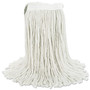 Boardwalk Cut-End Wet Mop Head, Cotton, No. 16 Size, White View Product Image