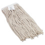 Boardwalk Cut-End Wet Mop Head, Cotton, No. 16 Size, White View Product Image