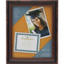 Advantus Certificate Frame - 8.50" x 11" Frame Size - Desktop - Vertical, Horizontal - Dust Resistant, Debris Resistant - Rosewood Product Image 
