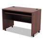 Alera Valencia Series Mobile Workstation Desk, 41.38" x 23.63" x 30", Medium Cherry (ALEVA204224MC) View Product Image