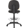 Boss Stand Up Fabric Drafting Stool with Foot Rest, Black View Product Image