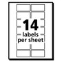 Avery Removable Multi-Use Labels, Inkjet/Laser Printers, 0.75 x 1.5, White, 14/Sheet, 36 Sheets/Pack, (5430) View Product Image