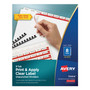 Avery Print & Apply Label Unpunched Dividers - Index Maker Easy Apply Label Strip - 200 x Divider(s) - 8 Blank Tab(s) - 8 Tab(s)/Set - 8.5" Divider Width x 11" Divider Length Product Image 