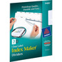 Avery Print and Apply Index Maker Clear Label Dividers, 3-Tab, White Tabs, 11 x 8.5, White, 5 Sets View Product Image