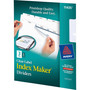 Avery Print and Apply Index Maker Clear Label Dividers, 3-Tab, White Tabs, 11 x 8.5, White, 5 Sets View Product Image