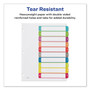 Avery Customizable TOC Ready Index Multicolor Tab Dividers, 10-Tab, 1 to 10, 11 x 8.5, White, Contemporary Color Tabs, 1 Set (AVE11842) View Product Image