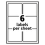 Avery Repositionable Shipping Labels w/SureFeed, Inkjet, 3.33 x 4, White, 150/Box View Product Image