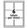 Avery Repositionable Shipping Labels w/SureFeed, Inkjet, 3.33 x 4, White, 150/Box View Product Image