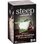 Steep by Bigelow Organic English Breakfast Black Tea Bag - Black Tea - 1.6 oz - 20 Teabag - GMO Free - Kosher Product Image 