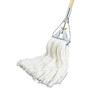 Boardwalk Premium Cut-End Wet Mop Heads, Rayon, 16oz, White, 12/Carton View Product Image