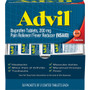 Advil Ibuprofen Tablets - For Pain, Headache, Backache, Menstrual Cramp, Joint Pain, Fever - 50/Box Product Image 