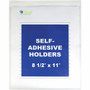 C-Line Letter Vinyl File Pocket - 8 1/2" x 11" - Vinyl - Clear - Self-adhesive Product Image 