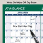 AT-A-GLANCE Vertical Erasable Wall Planner, 32 x 48, White/Green Sheets, 12-Month (Jan to Dec): 2024 View Product Image