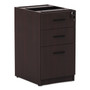 Alera Valencia Series Full Pedestal File, Left/Right, 3-Drawers: Box/Box/File, Legal/Letter, Mahogany, 15.63" x 20.5" x 28.5" (ALEVA532822MY) View Product Image