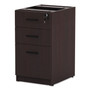 Alera Valencia Series Full Pedestal File, Left/Right, 3-Drawers: Box/Box/File, Legal/Letter, Mahogany, 15.63" x 20.5" x 28.5" (ALEVA532822MY) View Product Image