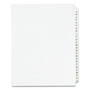 Avery Preprinted Legal Exhibit Side Tab Index Dividers, Avery Style, 26-Tab, A to Z, 11 x 8.5, White, 1 Set, (1400) View Product Image