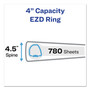 Avery Durable Non-View Binder with DuraHinge and EZD Rings, 3 Rings, 4" Capacity, 11 x 8.5, Black, (8802) View Product Image